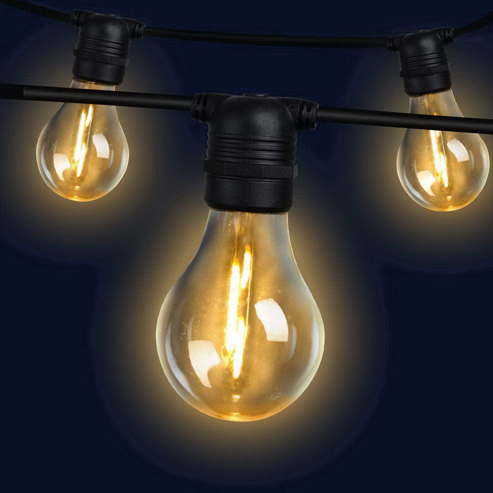 50m LED Festoon String Lights Outdoor Christmas Decorations Wedding Garden Party - SportZone.co.nz