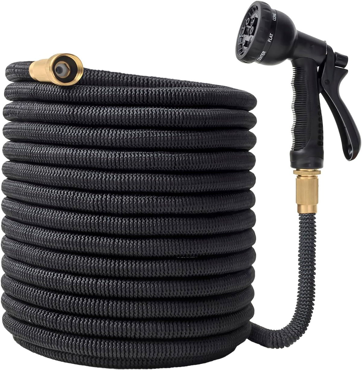 75FT Expandable Garden Hose NZ – 8 Spray Modes, Flexible Water Hose with Shut - Off Valve - SportZone.co.nz