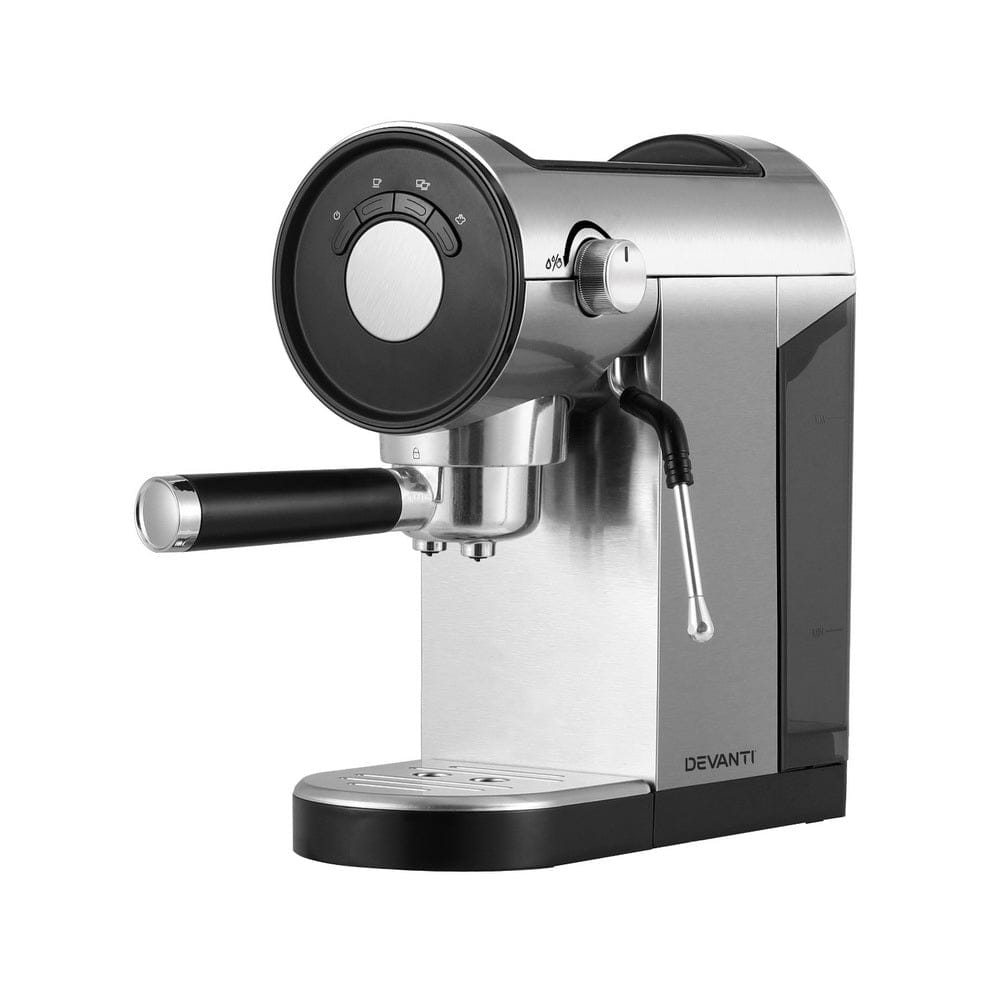 Devanti 20-Bar Espresso Cafe Maker- Crafted for Barista-Quality Coffee
