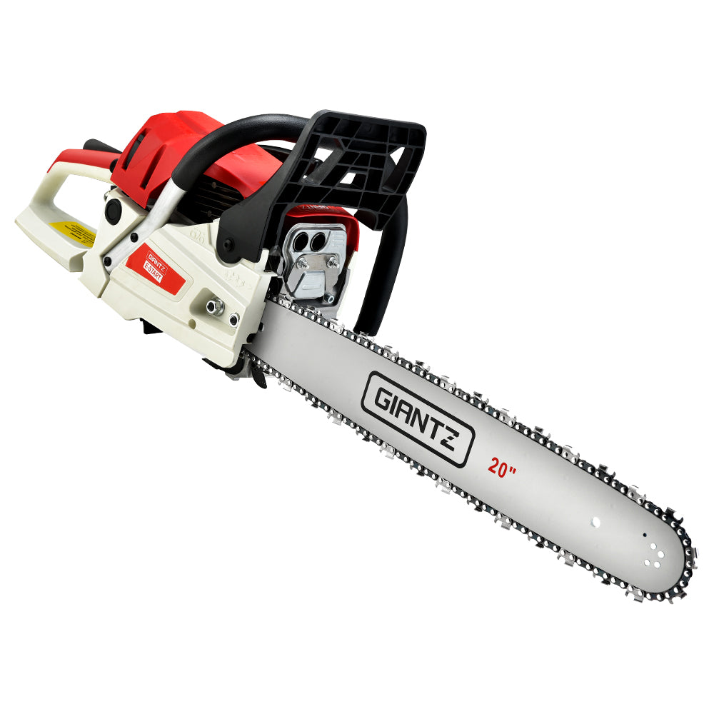 Giantz Chainsaw Petrol 62CC 20" Bar Commercial E-Start Pruning Chain Saw