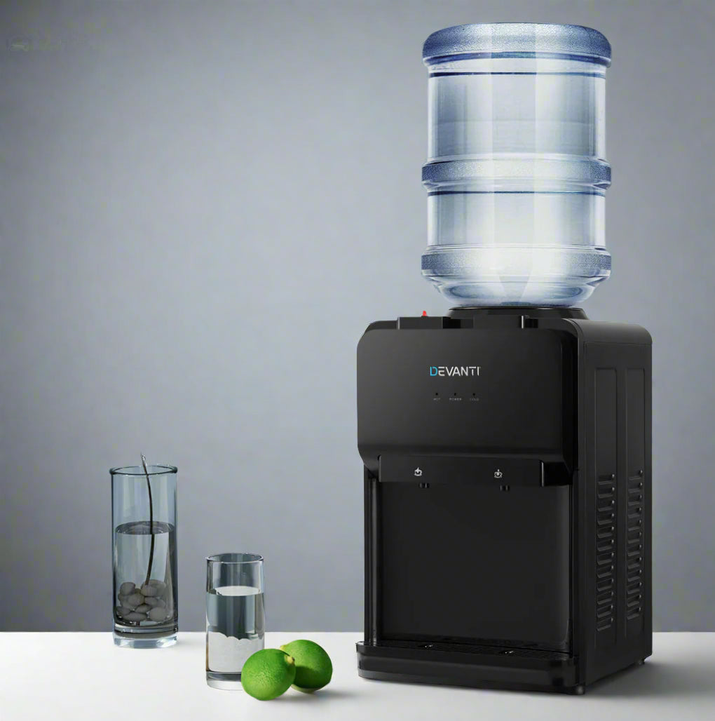 Devanti Water Cooler Dispenser Bench Top Black