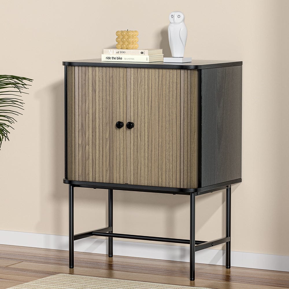 Artiss Buffet Sideboard Cupboard Cabinet Sliding Doors Pantry Storage BORIS - SportZone.co.nz
