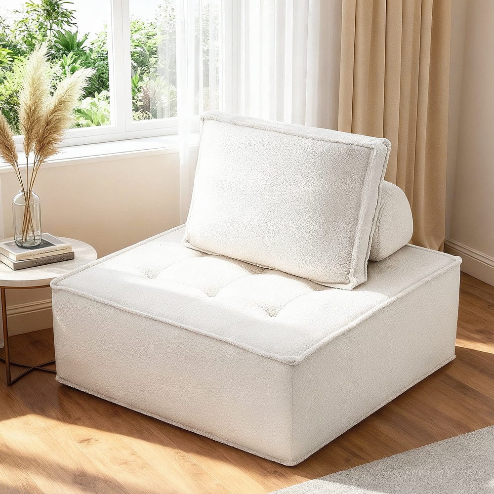 Artiss Floor Sofa Lounge Chair with Pillow - SportZone.co.nz