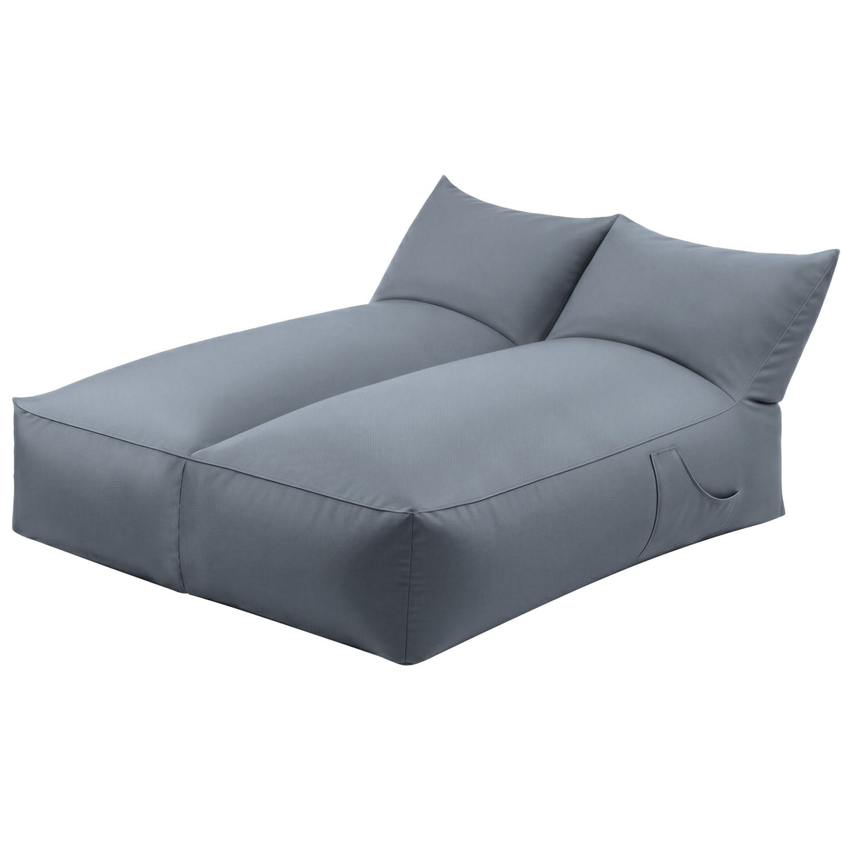 Artiss Outdoor Bean Bag Chair Cover (No Filler) 2 Seater Beanbag Lounge Sofacover Adults Splash - Proof Large Bean Bag Cover for Patio Poolside Relaxing Indoor, Grey - SportZone.co.nz