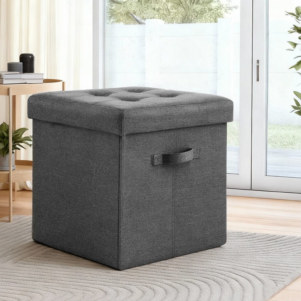 Artiss Storage Ottoman Rest Foot Stool Foldable - SportZone.co.nz