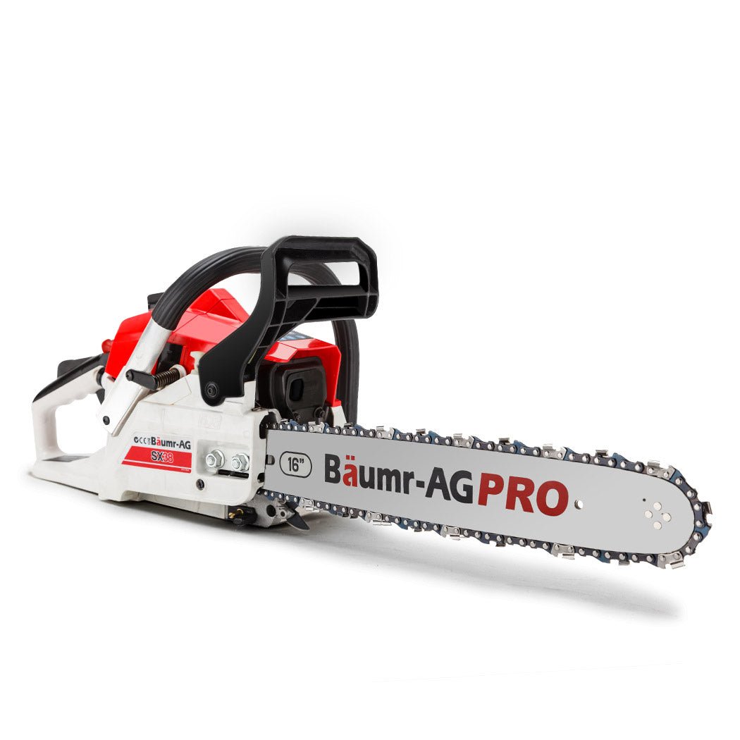 Baumr-AG 38CC Petrol Commercial Chainsaw 16 Bar E-Start 3.2 HP Chain Saw - SportZone.co.nz