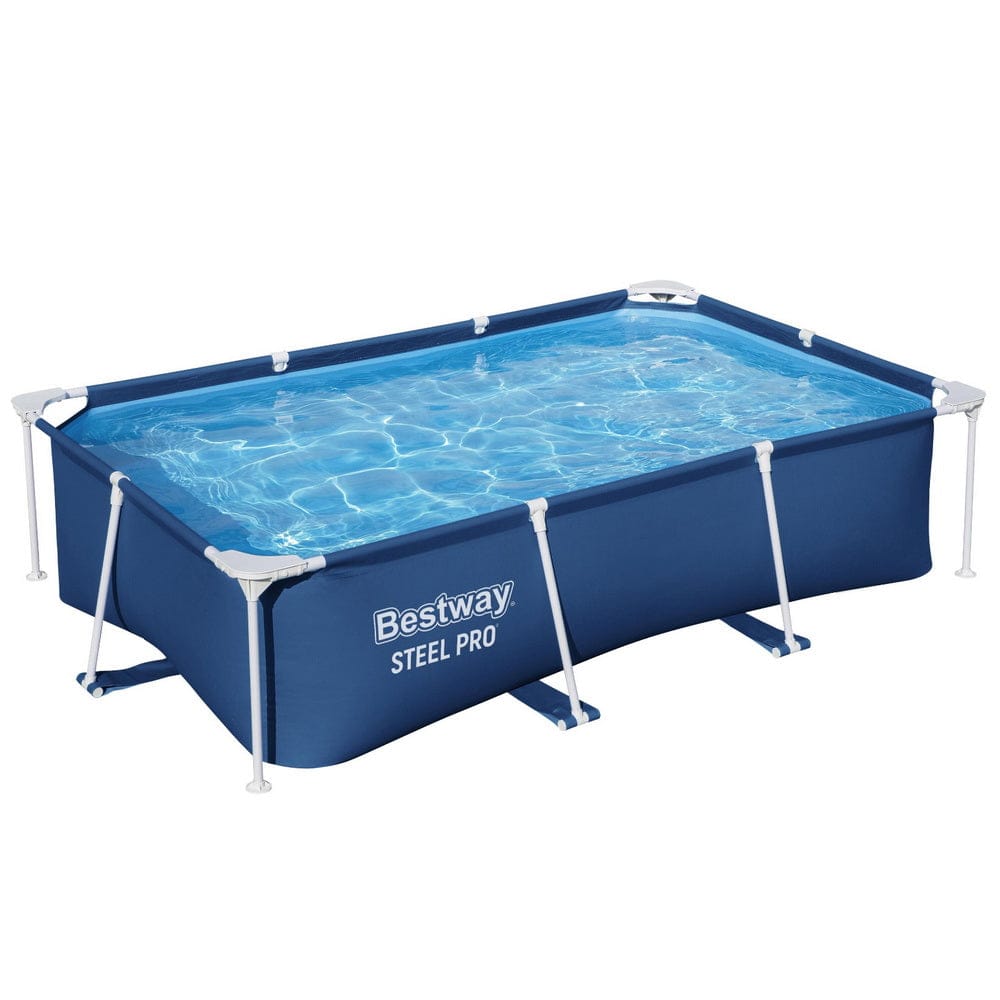 Bestway Swimming Pool 259x170x61cm Steel Frame Above Ground Pools 2300L - SportZone.co.nz