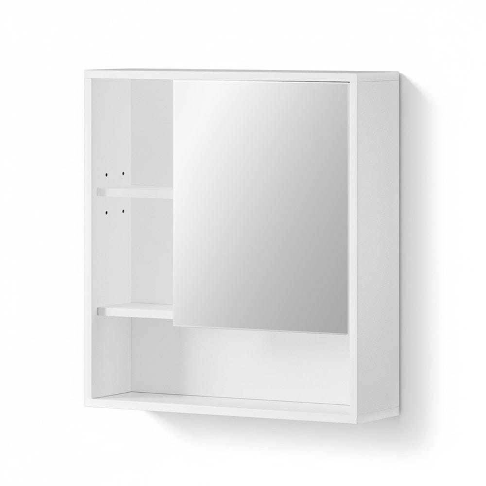 Cefito Bathroom Mirror Cabinet Mirrored Medicine Adjustable Shelf Wall Mounted 560mm White - SportZone.co.nz