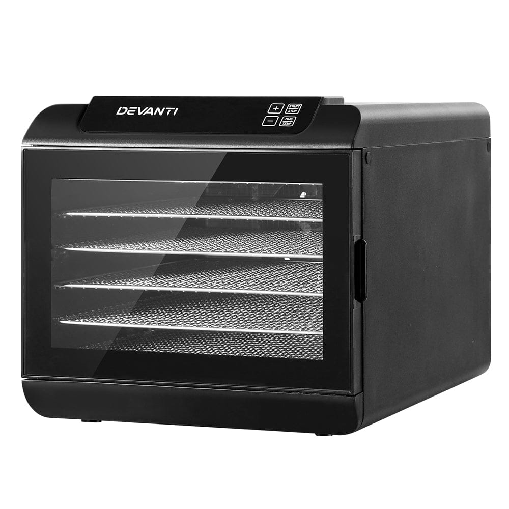 Devanti 6 Trays Food Dehydrator Stainless Steel Tray - SportZone.co.nz