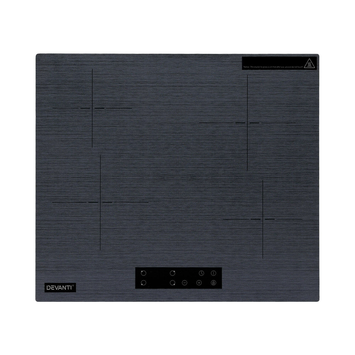 Devanti Electric Ceramic Cooktop 60cm Touch Control Grey - SportZone.co.nz