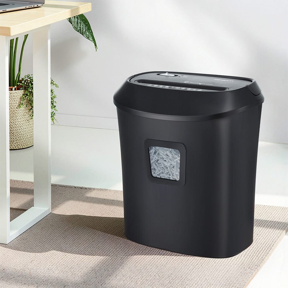Devanti Electric Paper Shredder for Home Office 10 A4 Paper Sheet Cross - Cut Paper - SportZone.co.nz