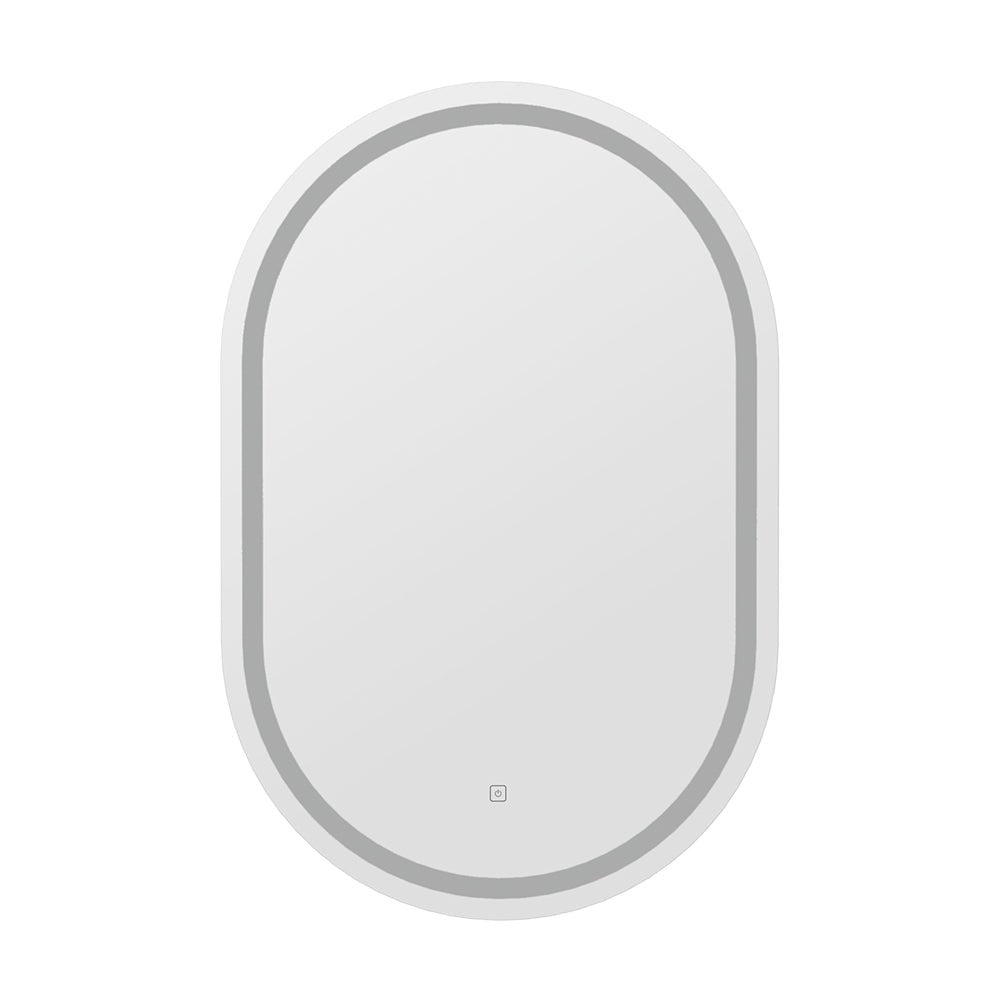 Embellir LED Wall Mirror With Light 50X75CM Bathroom Decor Oval Mirrors Vanity - SportZone.co.nz
