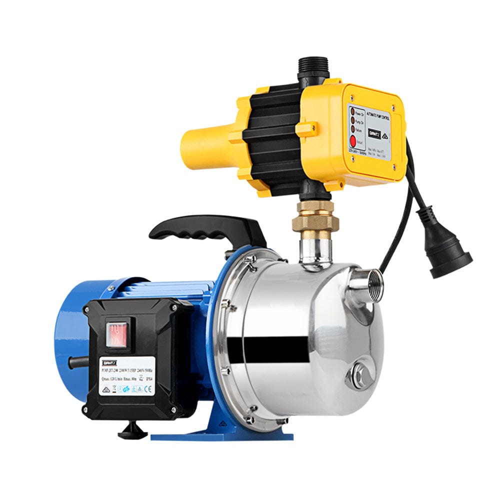 Giantz Garden Water Pump Jet High Pressure Controller Stage Irrigation 4600L/H - SportZone.co.nz