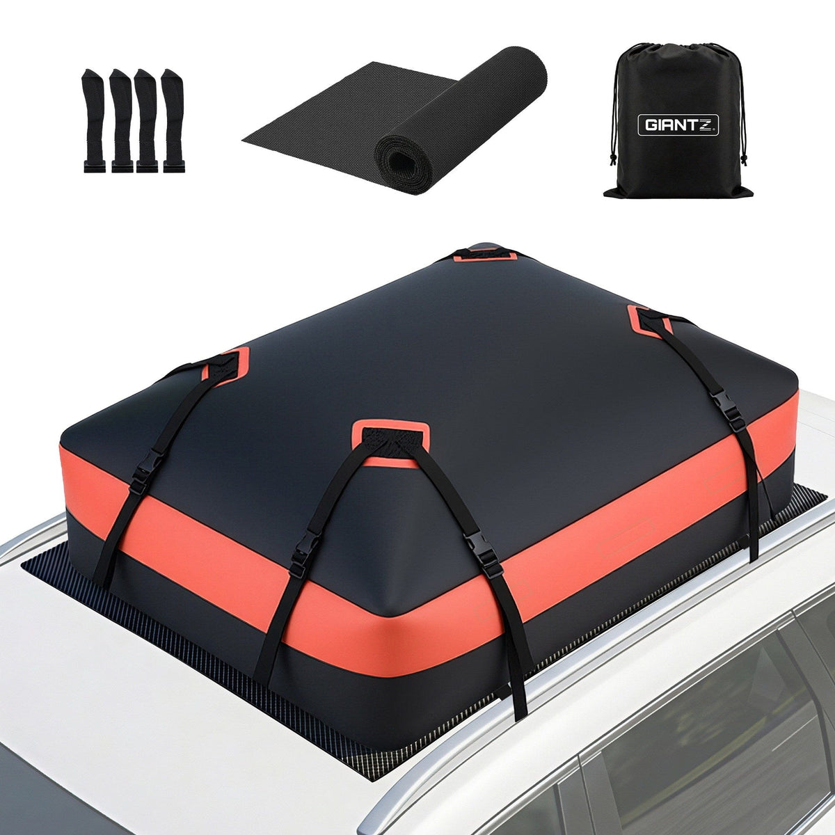 Giantz Roof Top Cargo Bag Waterproof Car Luggage Carrier 15 Cubic Ft Universal - SportZone.co.nz