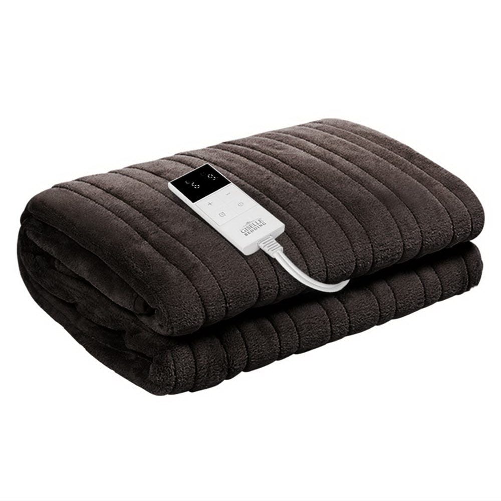 Giselle Bedding Electric Throw Blanket - Chocolate - SportZone.co.nz