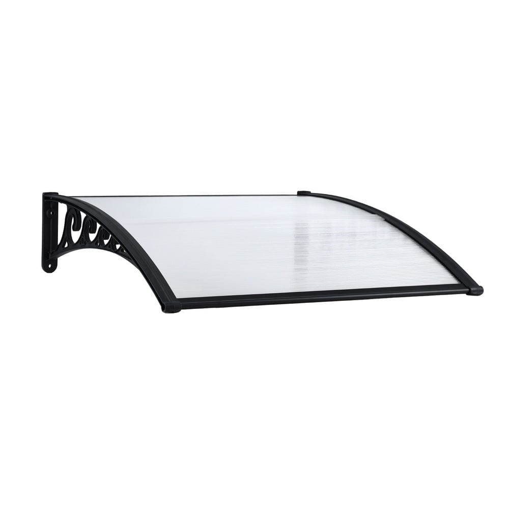 Instahut Window Door Awning 0.8mx1m Transparent - SportZone.co.nz