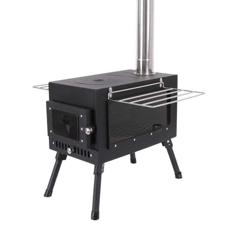 Portable Foldable Carbon Steel Firewood Stove: Ideal for Outdoor Courtyards, Camping, and Tents - SportZone.co.nz