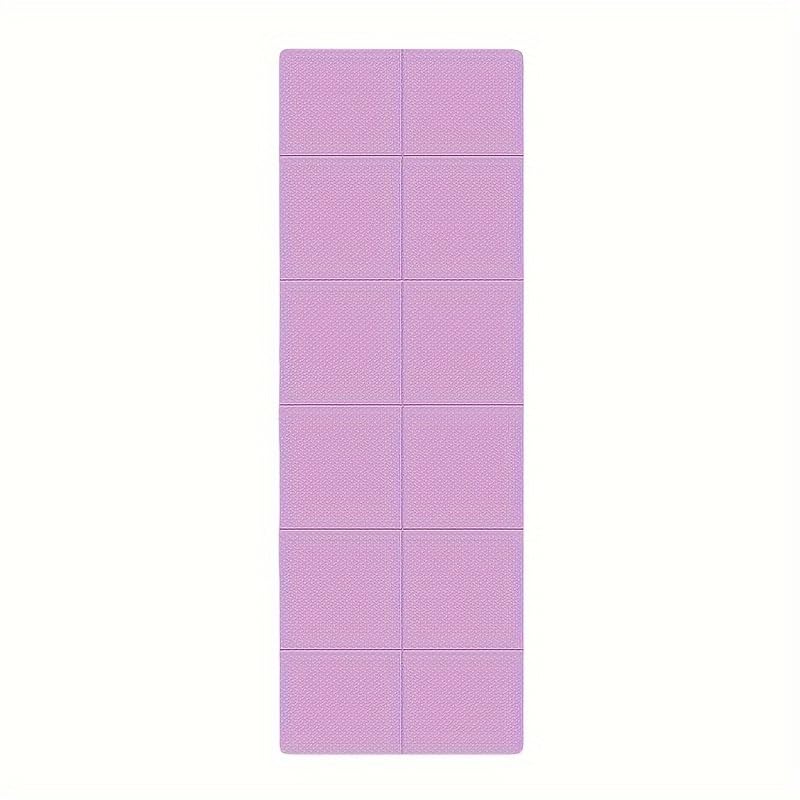 Portable Foldable Yoga Mat – Dual - Sided Non - Slip TPE Exercise Mat for Yoga, Pilates, Kids Nap & Travel (Purple) | Other Colors Available in Store - SportZone.co.nz