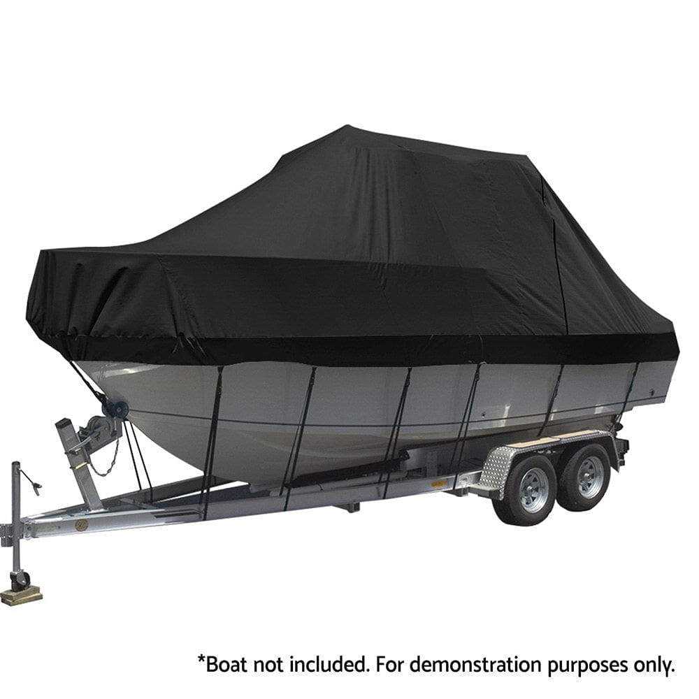 Seamanship Boat Cover 25 - 27ft Trailerable Jumbo Marine 600D Heavy Duty Black - SportZone.co.nz