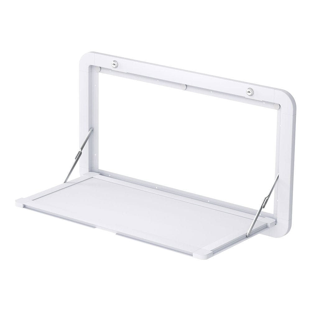 Weisshorn Caravan Table 800 x 450mm Folding Lockable White - SportZone.co.nz