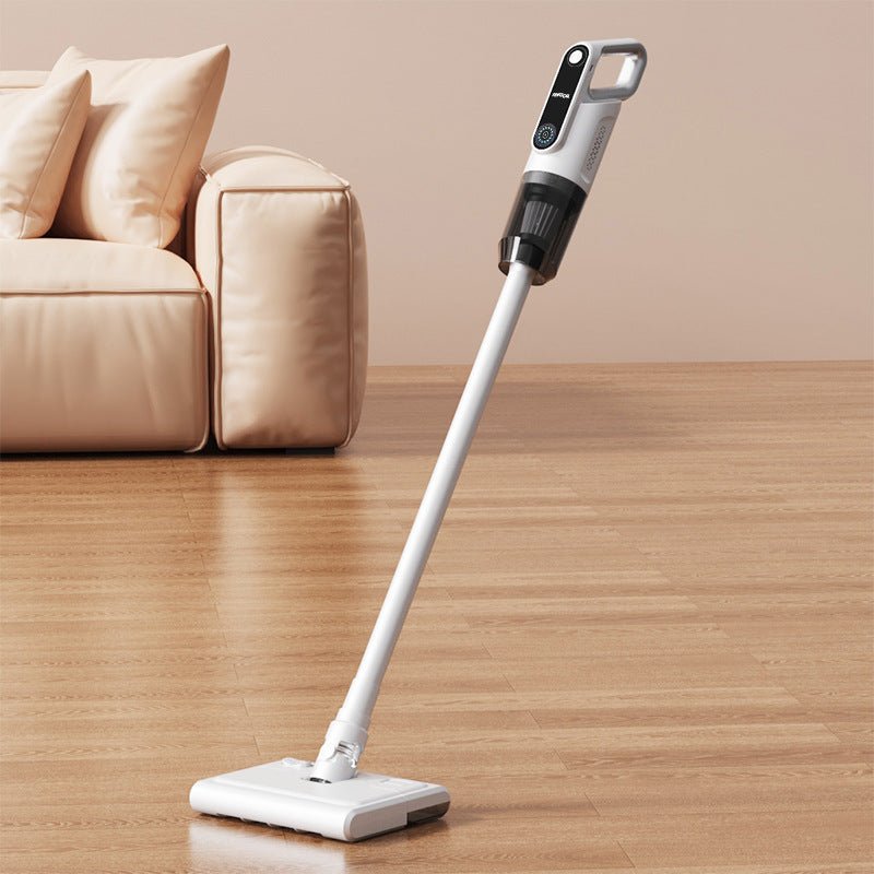 White Wireless Stick Vacuum Cleaner with 14000Pa Suction, HEPA Filter & 350ml Water Tank for Wet Dry Cleaning, Ideal for Home Use - SportZone.co.nz