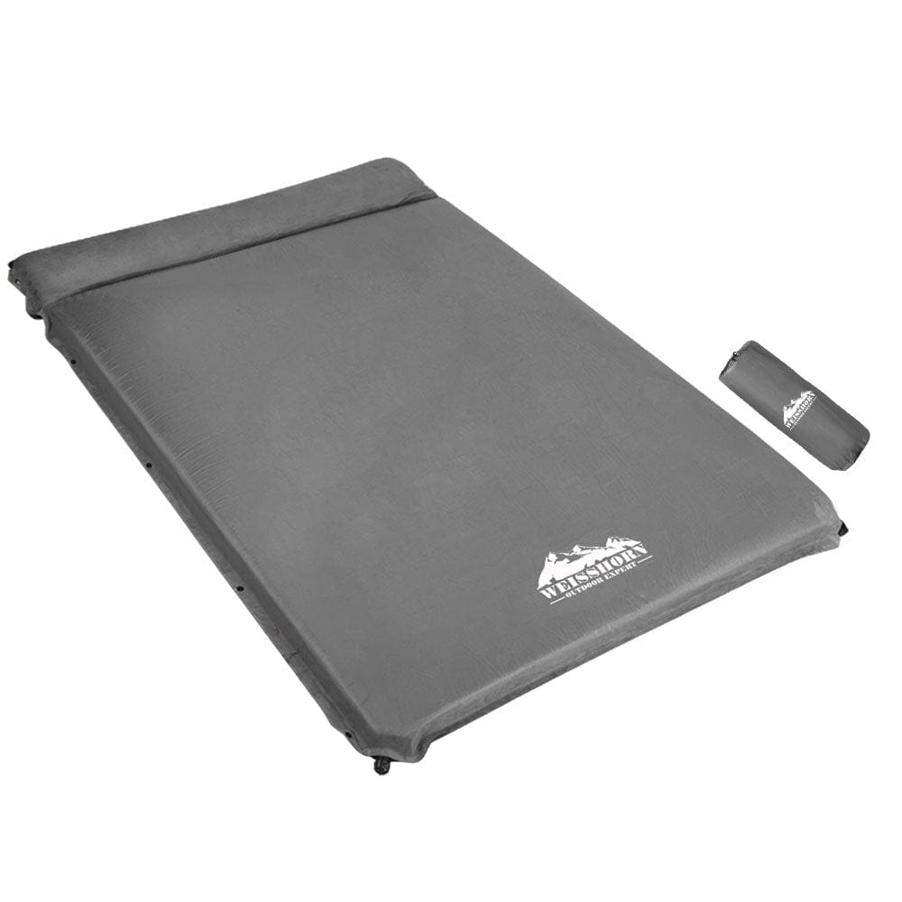 Weisshorn Self Inflating Mattress - Grey - SportZone.co.nz