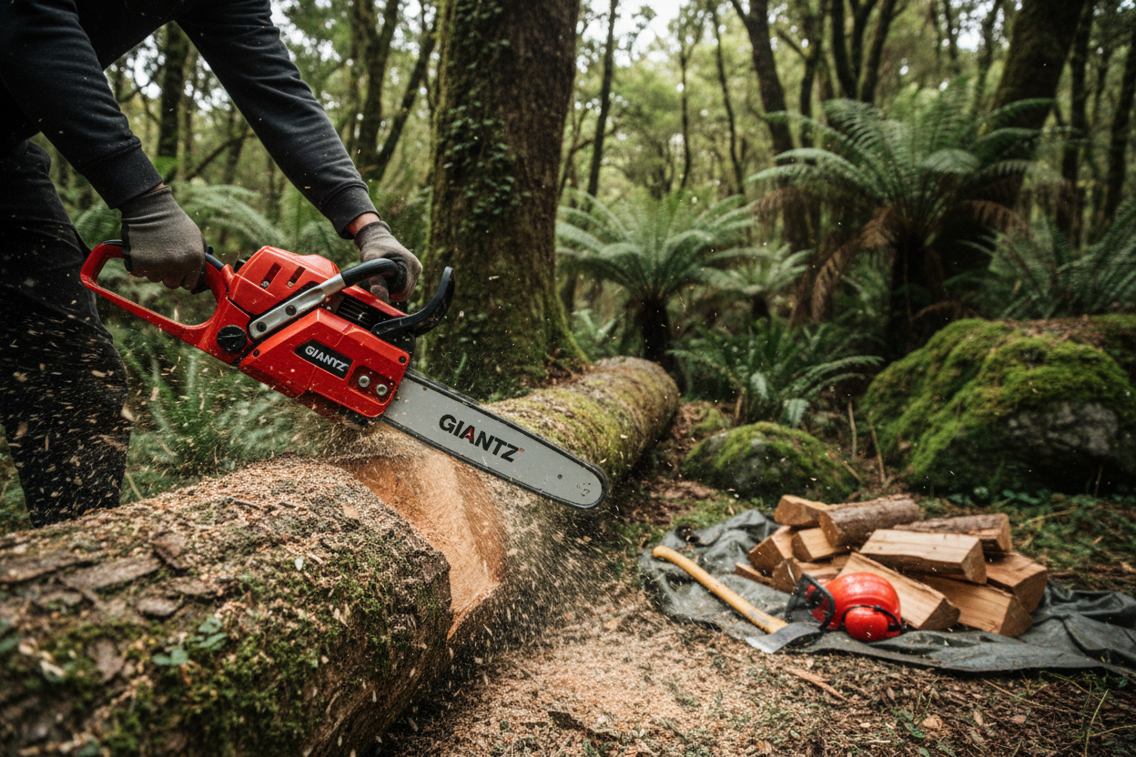 Giantz petrol chainsaws range available online in New Zealand
