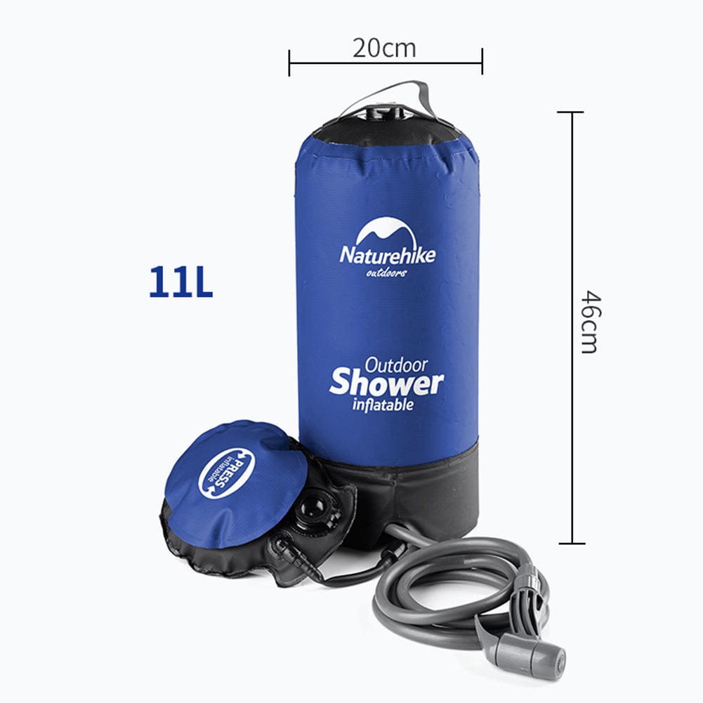11L Pvc Portable Shower Outdoor Camping Shower Hiking Hydration Water Bag Water Tank Waterbag - SportZone.co.nz