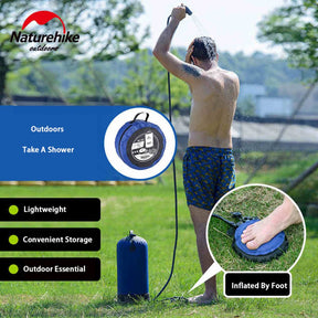 11L Pvc Portable Shower Outdoor Camping Shower Hiking Hydration Water Bag Water Tank Waterbag - SportZone.co.nz