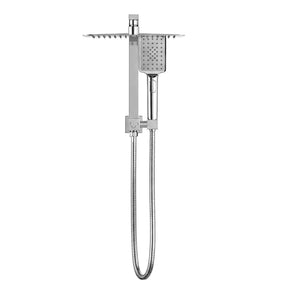 12" Rain Shower Head Set with 3 - Mode Handheld Brass High Pressure WELS Chrome - SportZone.co.nz