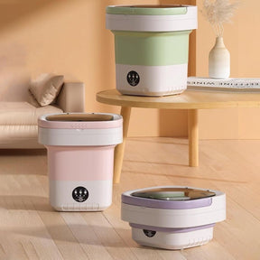 12L Portable Foldable Washing Machine – Mini Travel Washer Green - SportZone.co.nz