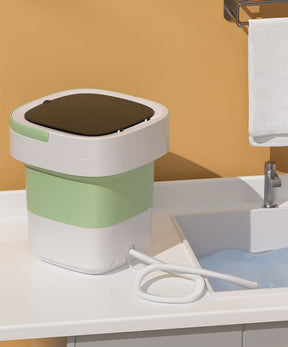 12L Portable Foldable Washing Machine – Mini Travel Washer Green - SportZone.co.nz