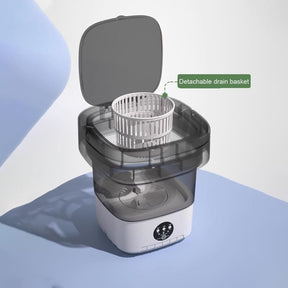 12L Portable Foldable Washing Machine – Mini Travel Washer Green - SportZone.co.nz