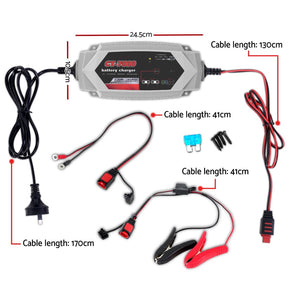 12V Automotive Car Battery Charger 24V 7Amp Vehicle Truck Chargers AGM - SportZone.co.nz