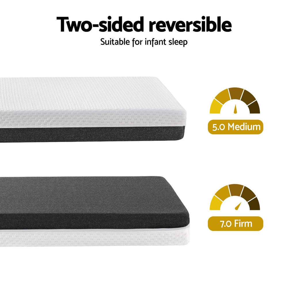 13cm Giselle Baby Cot Mattress Gel Foam - SportZone.co.nz