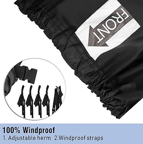16-18ft Boat Cover Trailerable Marine Grade 600D Black - SportZone.co.nz