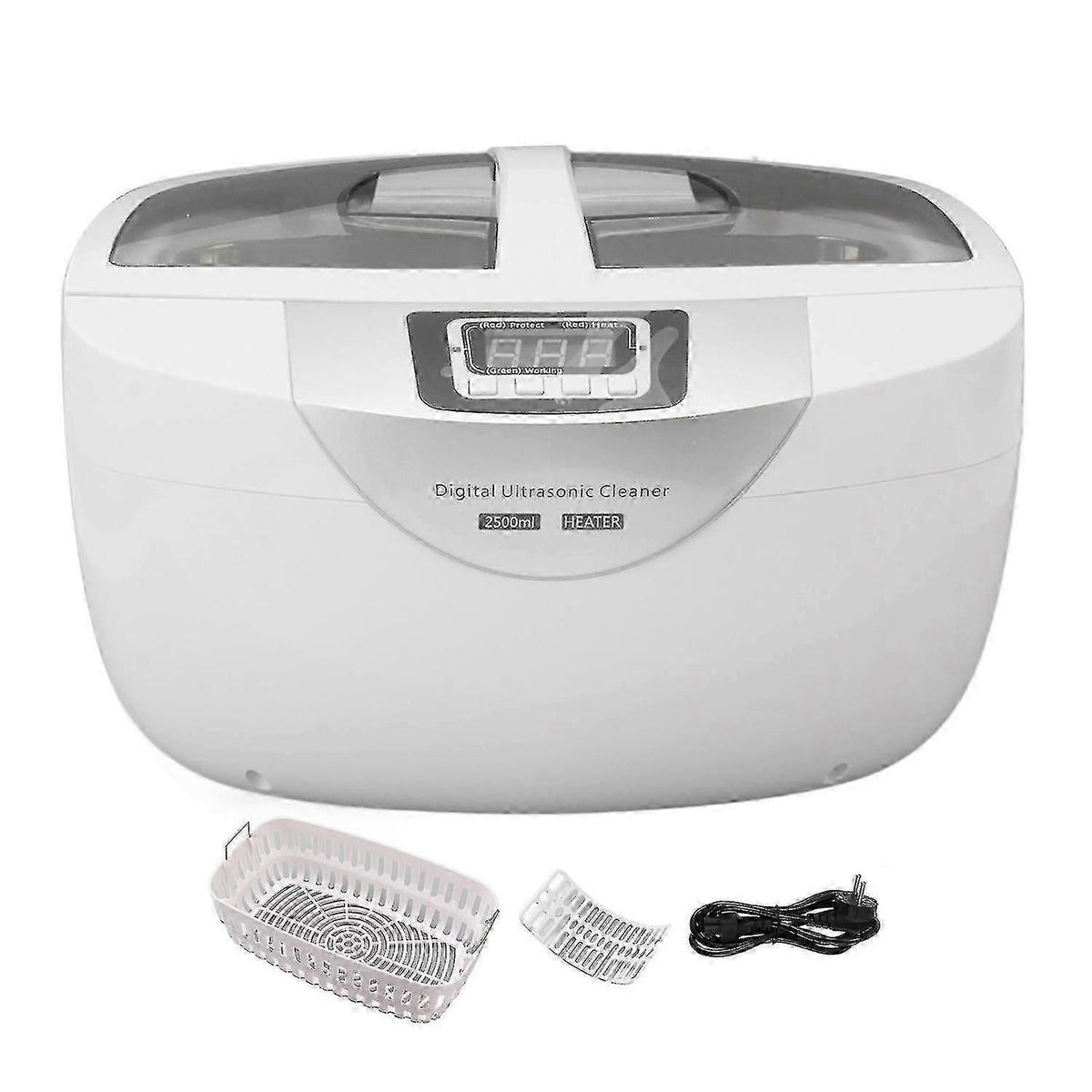 2500ml Ultrasonic Jewellery Cleaner – Heated Digital Timer Machine - SportZone.co.nz