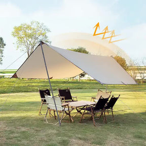 400*292 cm Naturehike Cloud Up 2 - 3 Person Backpacking Tent Tarp - Waterproof, UV Protection, Sunshade Canopy Shelter for Camping, Hiking, Picnic - SportZone.co.nz