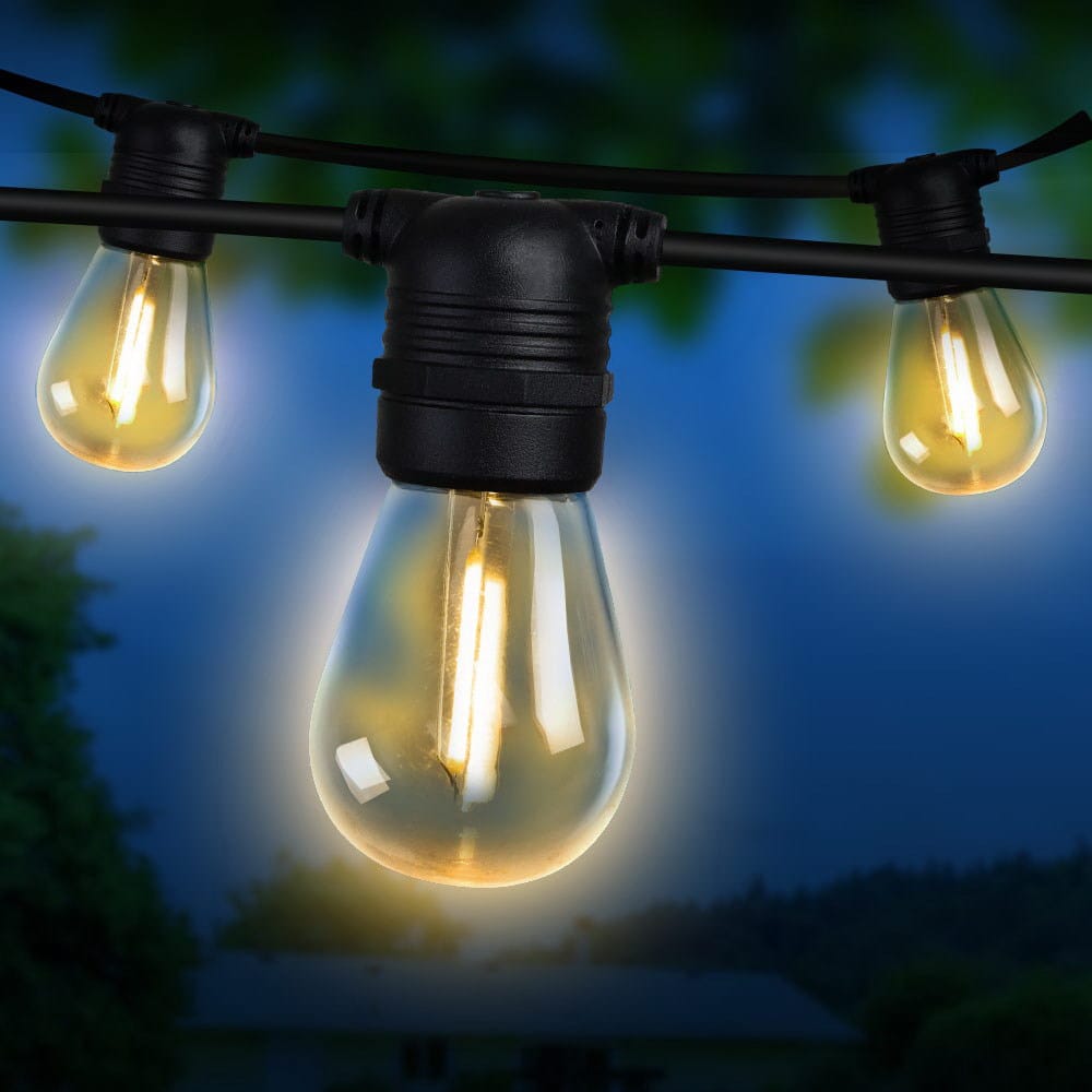 41m LED Festoon String Lights Christmas Decorations Wedding Party Outdoor Garden - SportZone.co.nz