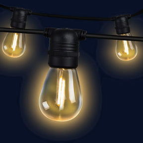 41m LED Festoon String Lights Christmas Decorations Wedding Party Outdoor Garden - SportZone.co.nz