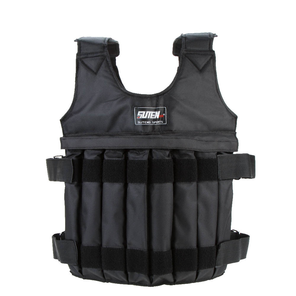 SUTEN Weighted Vest: Adjustable and Comfortable for Boxing and Fitness.