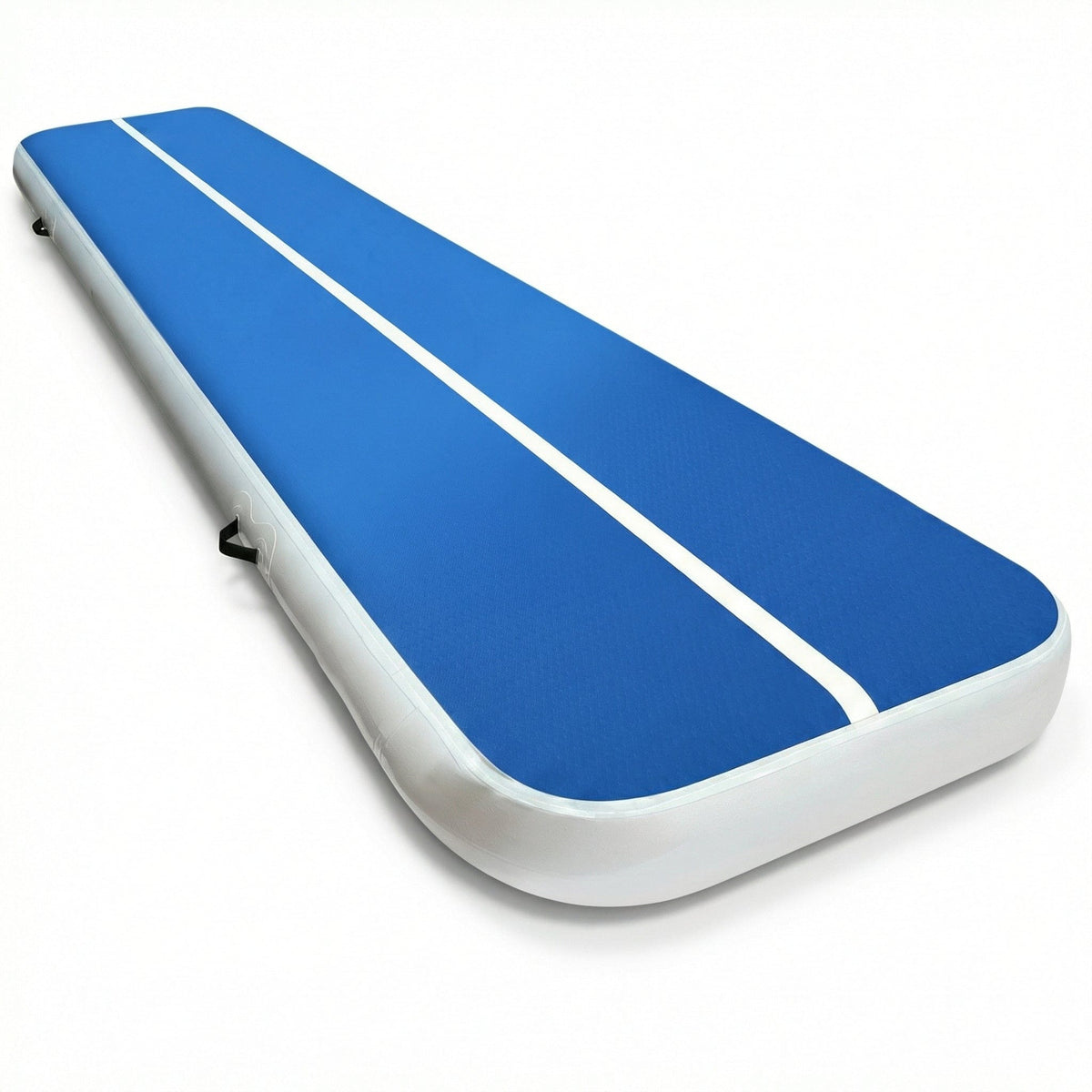 4m x 1m Inflatable Air Track Mat 20cm Thick Gymnastic Tumbling Blue And White