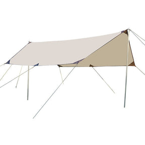 500*292 cm Large Square Camping Tarp Shelter - Waterproof, UV Protection, Sunshade Canopy Shelter for Camping, Hiking, Picnic - SportZone.co.nz