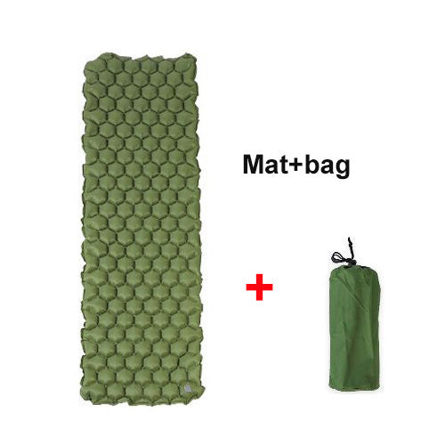 Outdoor Camping Air Mattress: Waterproof, Inflatable Pad Ideal for Backpacking, Hiking, Travel, and Beach Use.