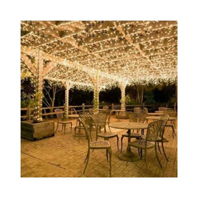 600 LED String Lights Carnival Wedding Outdoor Indoor Garden Lighting warm White, 100M - SportZone.co.nz