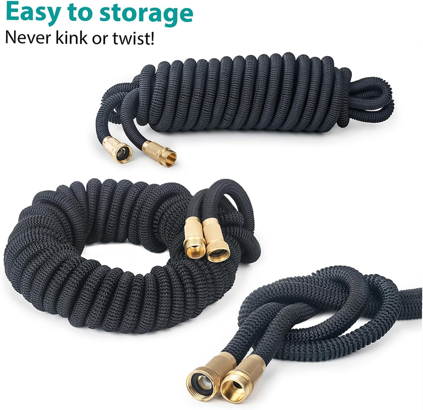 75FT Expandable Garden Hose NZ – 8 Spray Modes, Flexible Water Hose with Shut - Off Valve - SportZone.co.nz