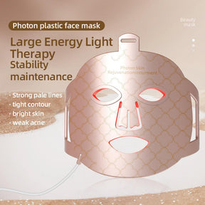 8 Colour LED Light Therapy Face Mask | Silicone Skin Rejuvenation Mask USB - SportZone.co.nz