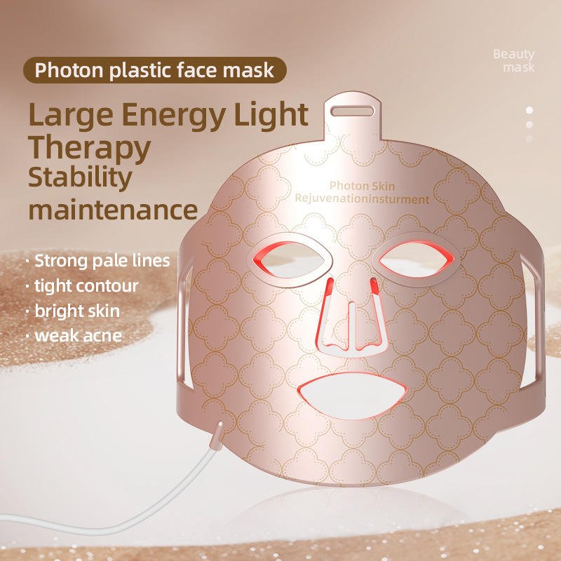 8 Colour LED Light Therapy Face Mask | Silicone Skin Rejuvenation Mask USB - SportZone.co.nz
