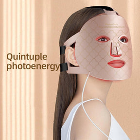 8 Colour LED Light Therapy Face Mask | Silicone Skin Rejuvenation Mask USB - SportZone.co.nz