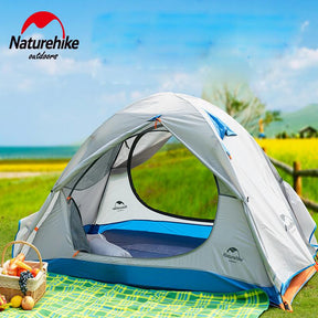 Naturehike Double Door Waterproof Beach Tent Double Layer NH Outdoor One Bedroom Camping 2 Colors